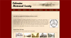 Desktop Screenshot of colerainehistoricalsociety.co.uk